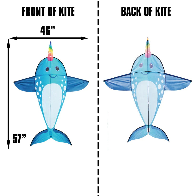 57 Inch Tall Nylon Narwhal Kite