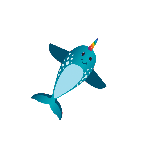 57 Inch Tall Nylon Narwhal Kite